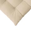 vidaXL Sitzkissen 4 pcs Creme 40 x 40 x 6 cm Mikrofaser