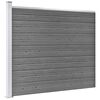 vidaXL Zaunelement Set WPC 699x146 cm Grau