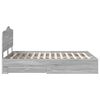 vidaXL Bettrahmen Graues Sonoma 160 x 200 cm Holzwerkstoff
