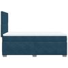 vidaXL Boxspringbett mit Matratze Blau 80x200 cm Samt