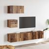 vidaXL TV-Schrankset Wandmontiert 3 pcs Altholz Holzwerkstoff