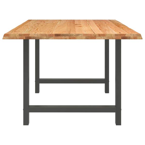 vidaXL Esstisch Hellbraun 240x100x74 cm Massivholz Eiche Rechteckig