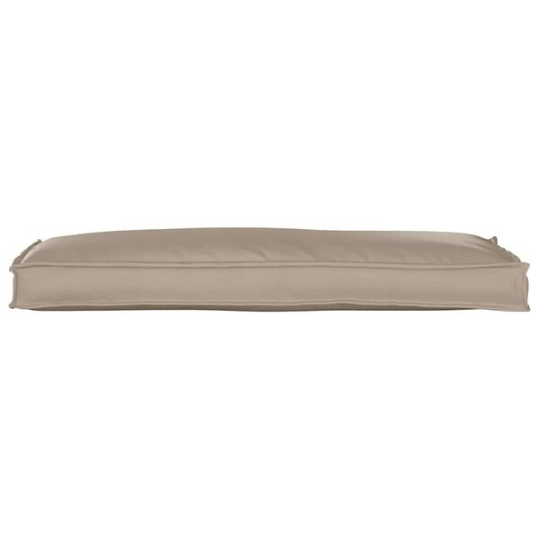 vidaXL Kissen Taupe 110 x 40 x 8 cm Oxford-Stoff