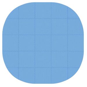 vidaXL Pool Bodenschutzmatte 25 stk. &Oslash; 292 cm Rund EVA-Schaum Blau