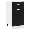 vidaXL H&auml;ngeschrank Schwarz Eichen-Optik 40 x 46 x 81.5 cm
