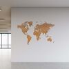 MiMi Innovations Weltkarte-Wanddeko Luxury Puzzle Braun 150x90 cm