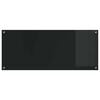 vidaXL K&uuml;chenr&uuml;ckwand 2 pcs Schwarz 120 x 50 cm Geh&auml;rtetes Glas