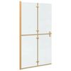 vidaXL Walk-In Duschwand Gold 110 x 6,5 x 190 cm