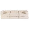 vidaXL Modulares Sofa 3 pcs Creme Stoff