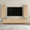 vidaXL TV-Schr&auml;nke 2 Stk. Sonoma-Eiche 30,5x30x110 cm Holzwerkstoff