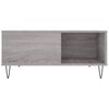 vidaXL Couchtisch Grau Sonoma 80x80x36,5 cm Holzwerkstoff