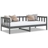 vidaXL Tagesbett Grau Massivholz Kiefer 90x200 cm