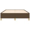 vidaXL Bettgestell ohne Matratze Dunkelbraun 140x190 cm Stoff