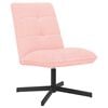 vidaXL Drehstuhl Rosa Boucl&eacute;