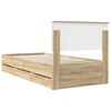 vidaXL Bettrahmen Sonoma-Eiche 90 x 200 cm Ingenieurs Holz