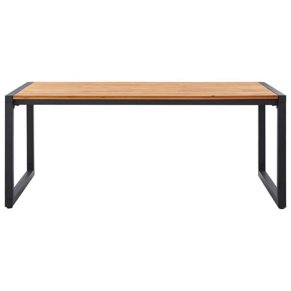 vidaXL 7-tlg. Garten-Essgruppe Dunkelgrau