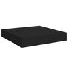 vidaXL Schweberegale 2 Stk. Schwarz 23x23,5x3,8 cm MDF