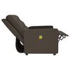 vidaXL 3-Sitzer Massagesessel Braun Stoff