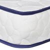 vidaXL Bett mit Memory-Schaum-Matratze Blau Samt 180x200cm