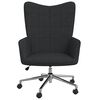 vidaXL Relaxsessel Stoff Schwarz