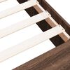 vidaXL Bettgestell Braun Eichen-Optik 75x190 cm Holzwerkstoff