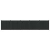 vidaXL Zaunelement 5 stk. 880 x 186,5 cm WPC und Aluminium Schwarz