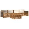 vidaXL Outdoor-Sofagarnitur 5 pcs Natur Massivholz Akazie