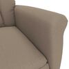 vidaXL Recliner Sessel Taupe Taupe 70.5 x 96.5 x 95 cm Polyester