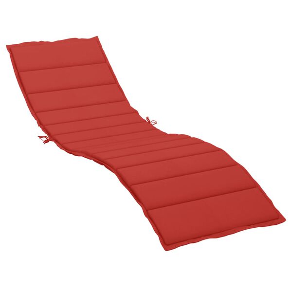 vidaXL Sonnenliegen-Auflage Rot 200x70x3 cm Oxford-Gewebe