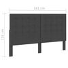 vidaXL Boxspringbett Dunkelgrau Stoff 160x200 cm