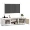 vidaXL TV-Schrank Wei&szlig; 140x35x40 cm Massivholz Kiefer