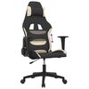 vidaXL Gaming-Stuhl Schwarz und Creme Stoff