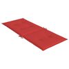 vidaXL Gartenstuhlauflagen f&uuml;r Hochlehner 4 Stk. Rot 120x50x3 cm Stoff