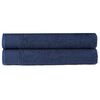 vidaXL Handtücher 2 Stk. Baumwolle 450 g/m² 50 x 100 cm Marineblau