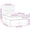 vidaXL Boxspringbett mit Matratze Blau 120x190 cm Stoff