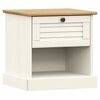 vidaXL Nachttisch VIGO Wei&szlig; 42x35x42 cm Massivholz Kiefer