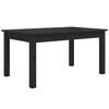 vidaXL Couchtisch Schwarz 80x50x40 cm Massivholz Kiefer