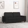 vidaXL 2-Sitzer-Sofa Schwarz 140 cm Stoff