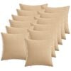 vidaXL Kissenbezug 12 stk. HEERLEN Creme 40 x 40 cm Stoff