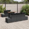 vidaXL Garten Essgruppe mit Kissen mit Kissen 6 pcs Schwarz und Braun