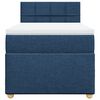 vidaXL Boxspringbett mit Matratze Blau 100x200 cm Stoff