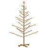 vidaXL Holz Weihnachtsbaum Braun 150 cm Massives Kiefernholz