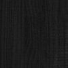 vidaXL Massivholzbett Schwarz 75x190 cm