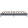 vidaXL Boxspringbett ohne Matratze Dunkelgrau 140x210 cm Samt