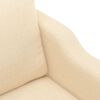 vidaXL 3-Sitzer-Sofa Creme 210 cm Stoff