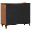 vidaXL Sideboard mit Regal Braun 90 x 33 x 75 cm Massivholz Mango