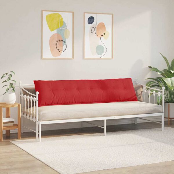 vidaXL R&uuml;ckenkissen Rot 200 x 19 x 50 cm Stoff