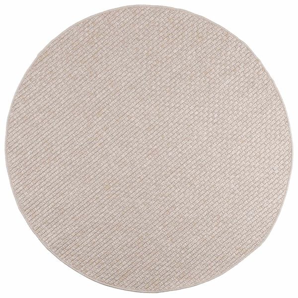 vidaXL Bereichsteppiche Rund HUARTE Creme &Oslash; 200 CM Polyester