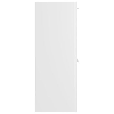 vidaXL Badezimmerschrank Weiß 30x30x80 cm Holzwerkstoff