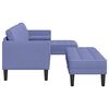 vidaXL Sofa Set mit Kissen 2 pcs Jeans blau Polyester